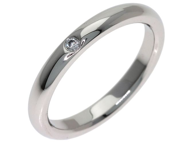 Tiffany & Co. Platinring mit Diamant - Ansicht 2