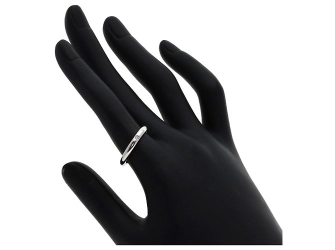 Tiffany & Co. Platinring mit Diamant - Ansicht 6