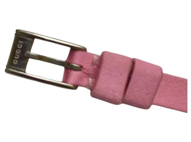Gucci 3900 L Armbanduhr Rosa Leder Pink Beige - Ansicht 5