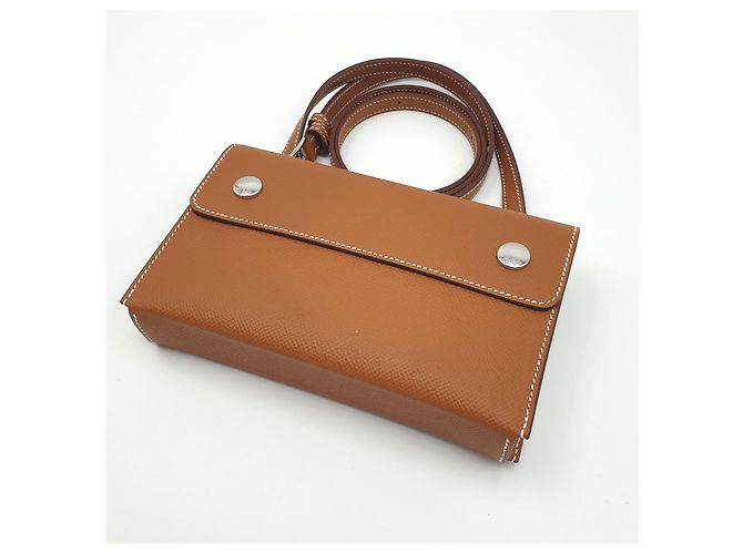 Hermès Hermesnap Portafoglio Gold Epsom D'oro Cammello - vista 2