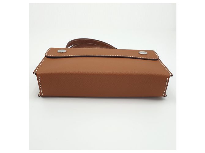 Hermès Hermesnap Portafoglio Gold Epsom D'oro Cammello - vista 5