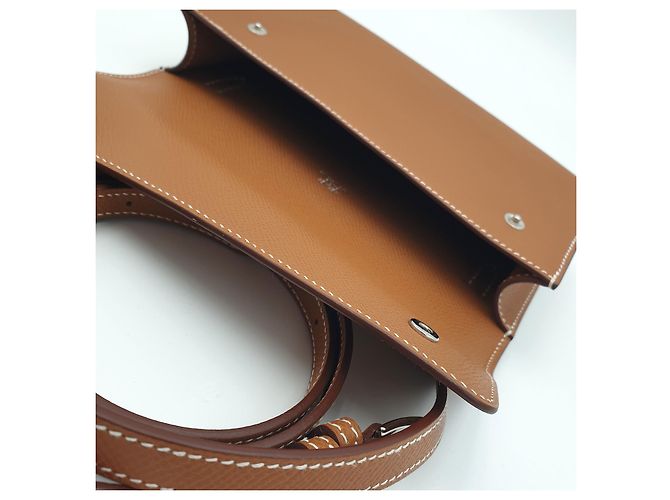 Hermès Hermesnap Portafoglio Gold Epsom D'oro Cammello - vista 7