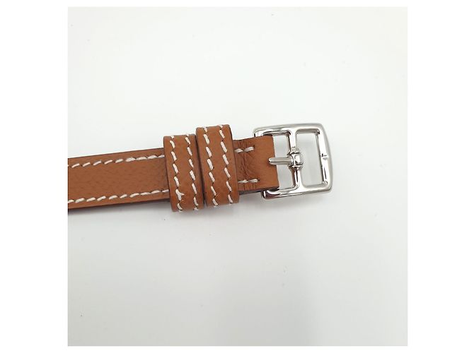 Hermès Hermesnap Portafoglio Gold Epsom D'oro Cammello - vista 8