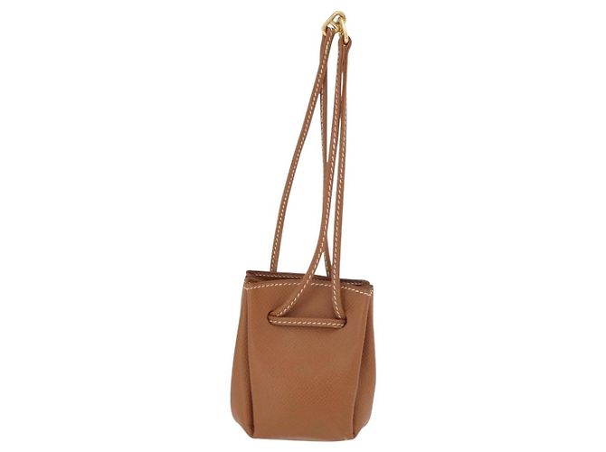 Pochette Vespa in pelle Hermès Marrone - vista 2