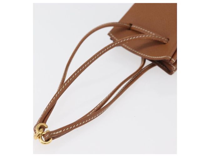 Pochette Vespa in pelle Hermès Marrone - vista 7