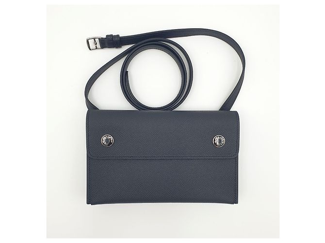 Hermès Hermesnap Portafoglio Nero Pelle Epsom - vista 3