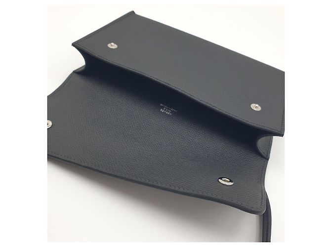 Hermès Hermesnap Portafoglio Nero Pelle Epsom - vista 6