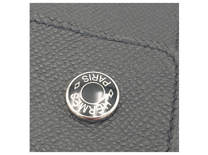 Hermès Hermesnap Portafoglio Nero Pelle Epsom - vista 7