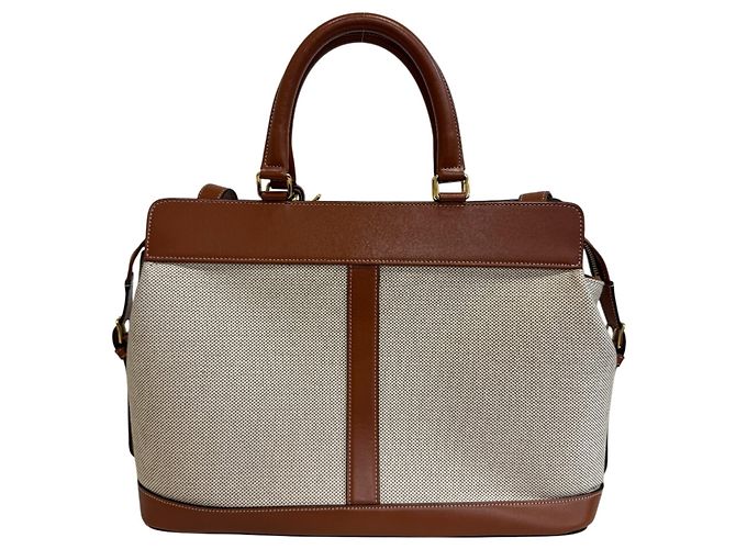 Céline Celine Cabas de France Borsa 2 in 1/Borsa a Spalla Marrone - vista 2