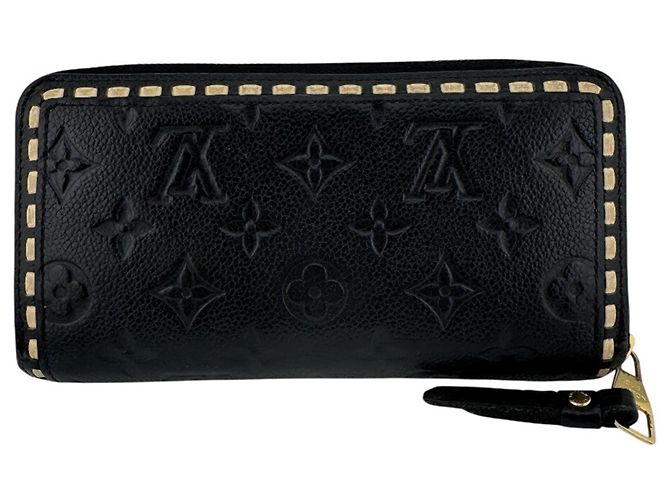 Louis Vuitton Monogram Empreinte Long Wallet Schwarz Weiß - Ansicht 2