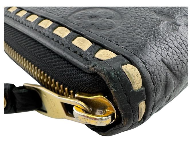 Louis Vuitton Monogram Empreinte Long Wallet Schwarz Weiß - Ansicht 3