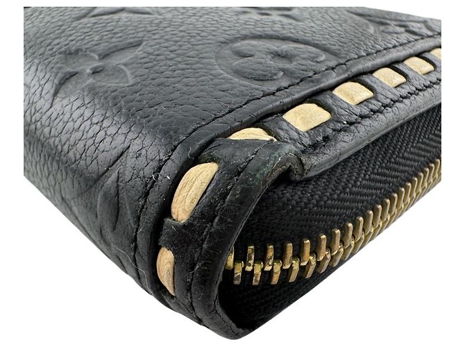 Louis Vuitton Monogram Empreinte Long Wallet Schwarz Weiß - Ansicht 4