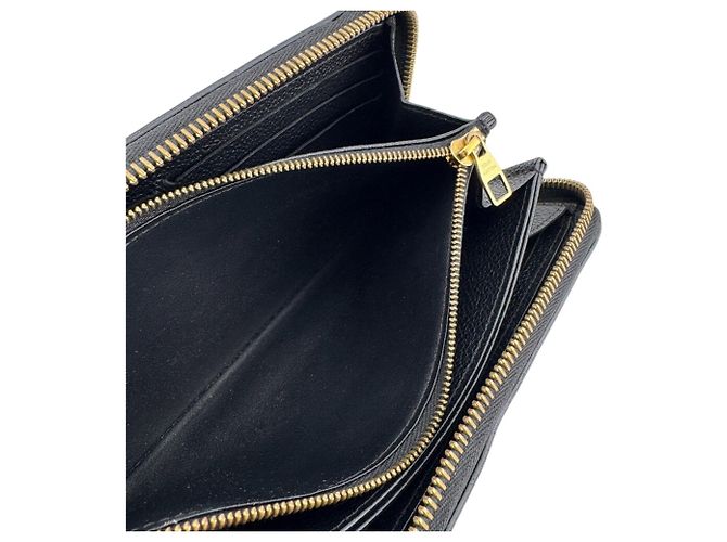 Louis Vuitton Monogram Empreinte Long Wallet Schwarz Weiß - Ansicht 8