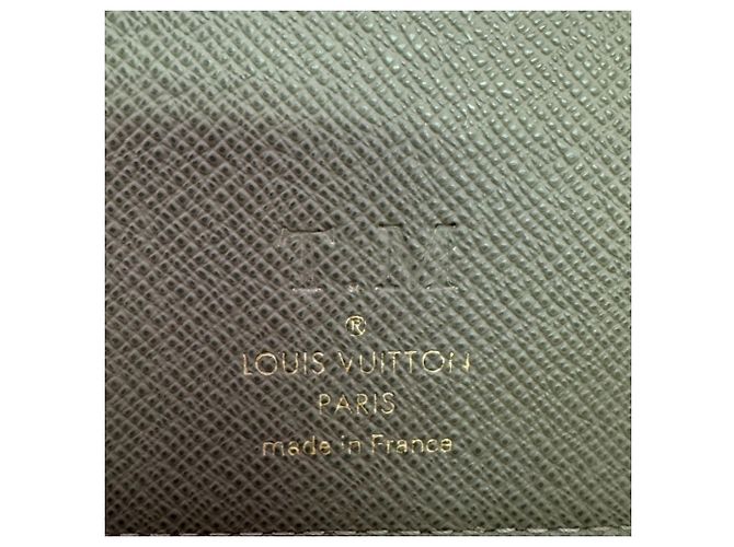 Brazza Louis Vuitton Green Canvas Long Wallet - view 13