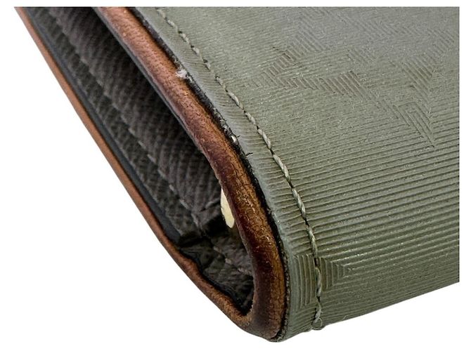 Brazza Louis Vuitton Green Canvas Long Wallet - view 3