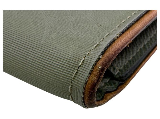 Brazza Louis Vuitton Green Canvas Long Wallet - view 4