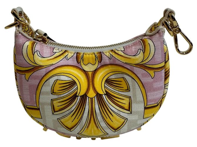 Pochette Fendi Nano FendiGraphy Rosa - vista 2