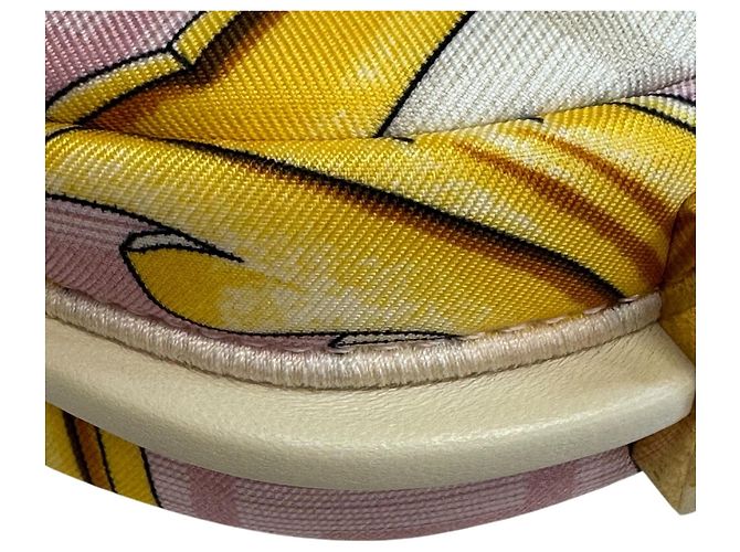 Pochette Fendi Nano FendiGraphy Rosa - vista 3