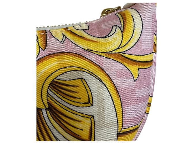 Pochette Fendi Nano FendiGraphy Rosa - vista 6