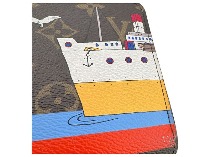Louis Vuitton Monogram Brown Zippy Wallet Braun - Ansicht 8