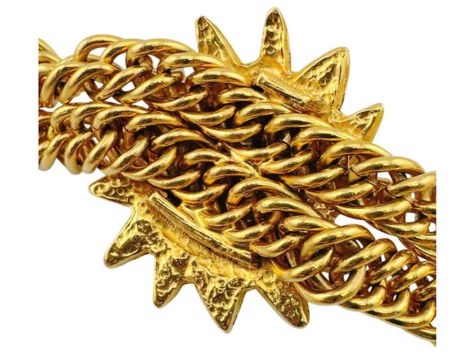 Collana Choker Chanel Vintage Gold D'oro - vista 6