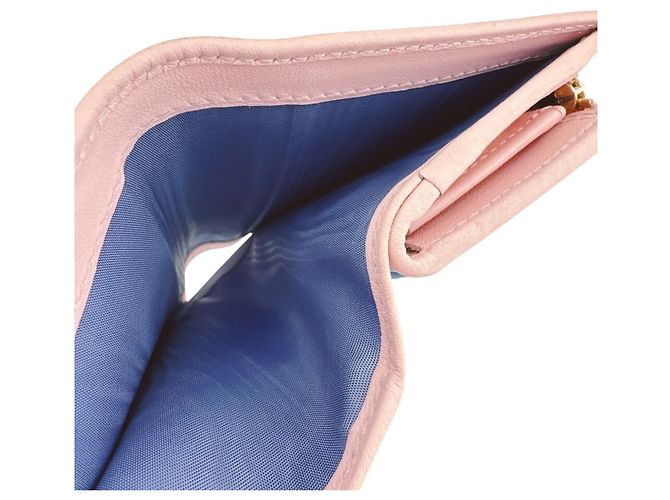 Marmont Gucci Double G Kleiner Zweifarbiger Geldbeutel Pink Blau - Ansicht 11