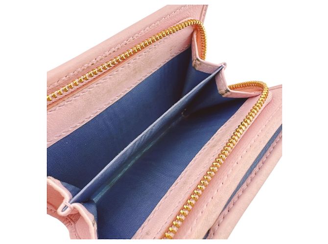 Marmont Gucci Double G Kleiner Zweifarbiger Geldbeutel Pink Blau - Ansicht 14