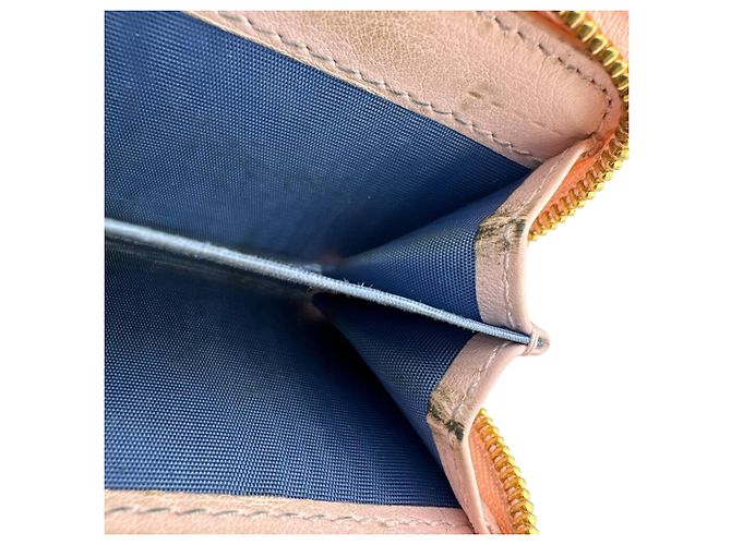 Marmont Gucci Double G Kleiner Zweifarbiger Geldbeutel Pink Blau - Ansicht 15
