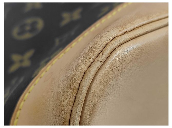 Borsa Louis Vuitton Alma in tela Monogram MM Marrone - vista 3