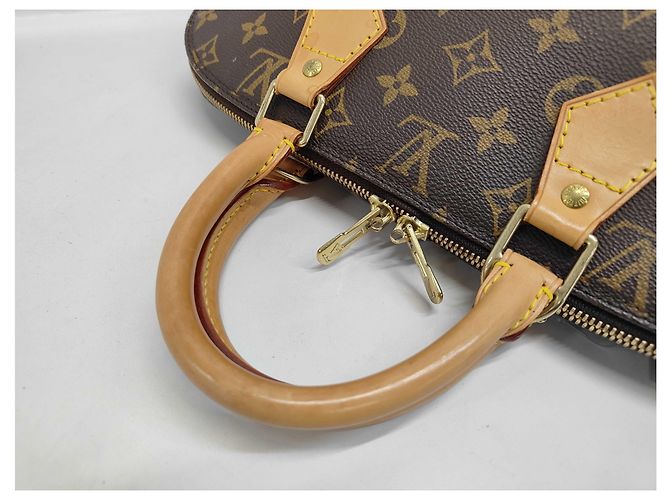 Borsa Louis Vuitton Alma in tela Monogram MM Marrone - vista 5