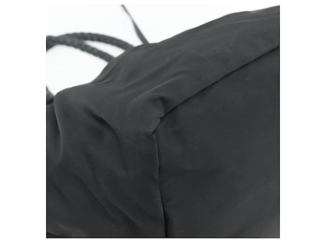 Borsa PRADA Nylon 2way Nera Oro Auth ka4261 Nero D'oro - vista 15