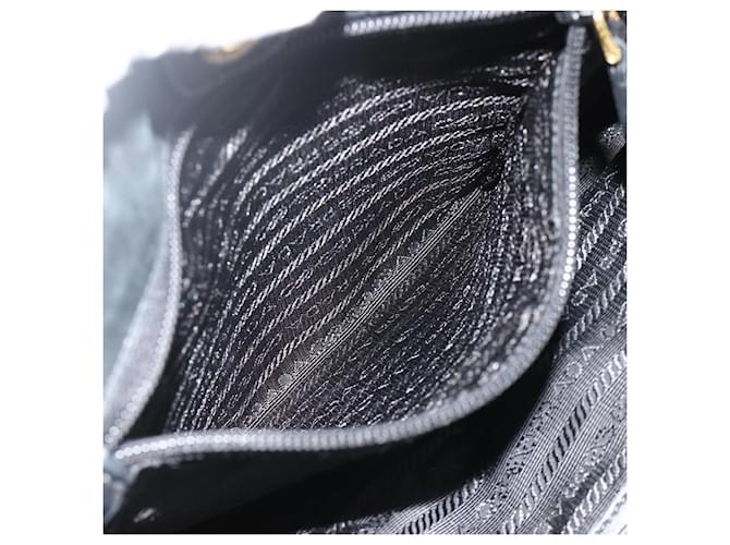 Borsa PRADA Nylon 2way Nera Oro Auth ka4261 Nero D'oro - vista 22