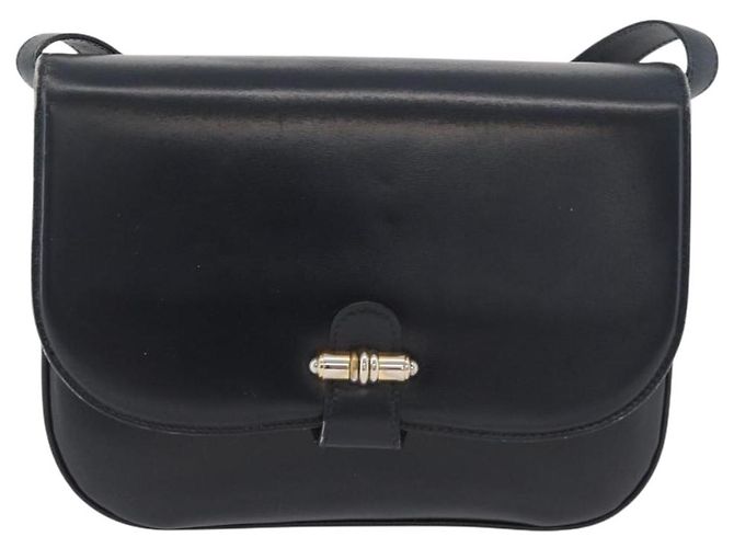GUCCI Old Shoulder Bag Pelle Nera Oro 001 406 0621 Auth am11600 Nero D'oro - vista 13