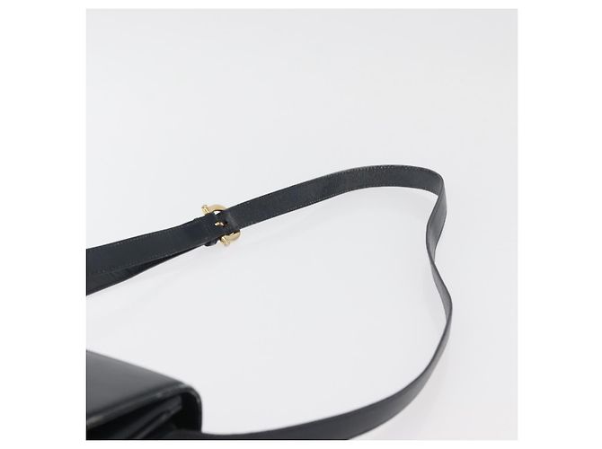 GUCCI Old Shoulder Bag Pelle Nera Oro 001 406 0621 Auth am11600 Nero D'oro - vista 14