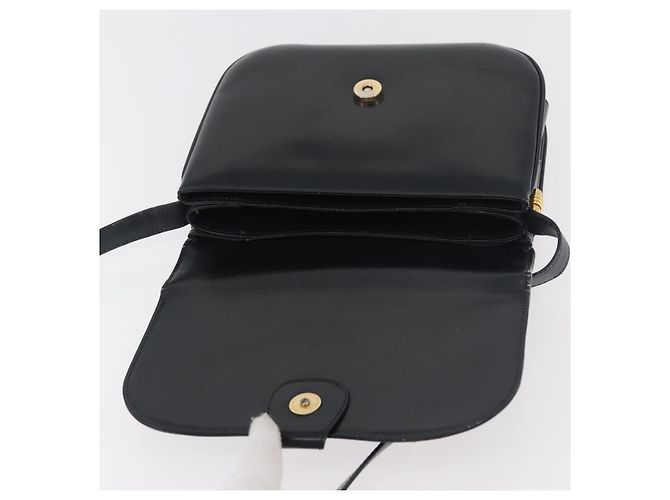 GUCCI Old Shoulder Bag Pelle Nera Oro 001 406 0621 Auth am11600 Nero D'oro - vista 19