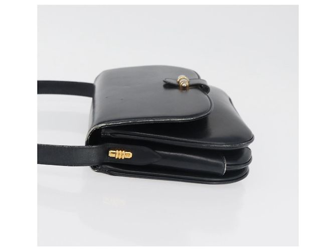 GUCCI Old Shoulder Bag Pelle Nera Oro 001 406 0621 Auth am11600 Nero D'oro - vista 5