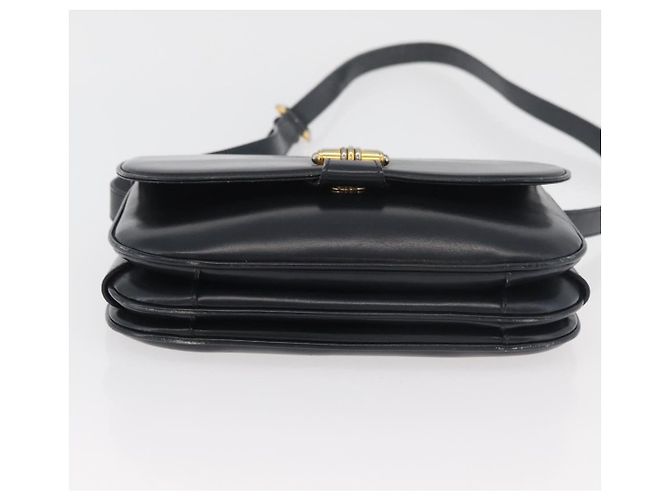 GUCCI Old Shoulder Bag Pelle Nera Oro 001 406 0621 Auth am11600 Nero D'oro - vista 7
