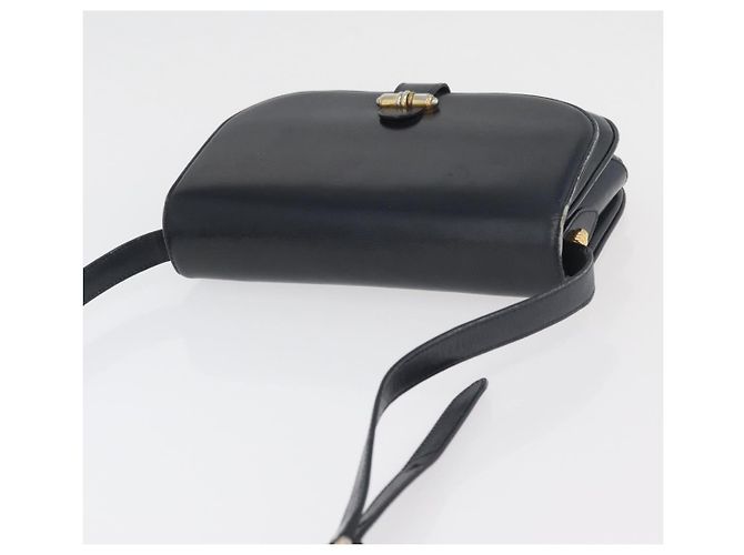 GUCCI Old Shoulder Bag Pelle Nera Oro 001 406 0621 Auth am11600 Nero D'oro - vista 8