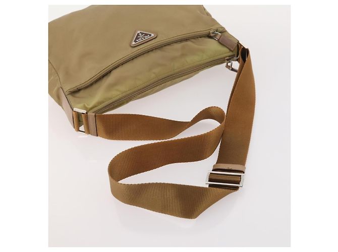 Borsa a Spalla PRADA Nylon 2 Set Beige Gray Auth bs34887 Marrone - vista 13