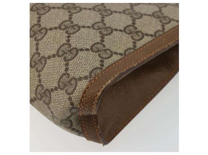 Clutch GUCCI GG Supreme Web Sherry Line in PVC Beige 89 01 032 Auth 177611 - vista 10