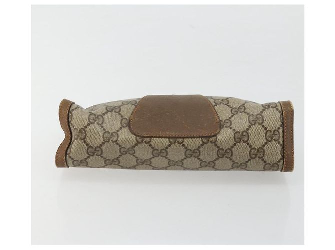 Clutch GUCCI GG Supreme Web Sherry Line in PVC Beige 89 01 032 Auth 177611 - vista 7