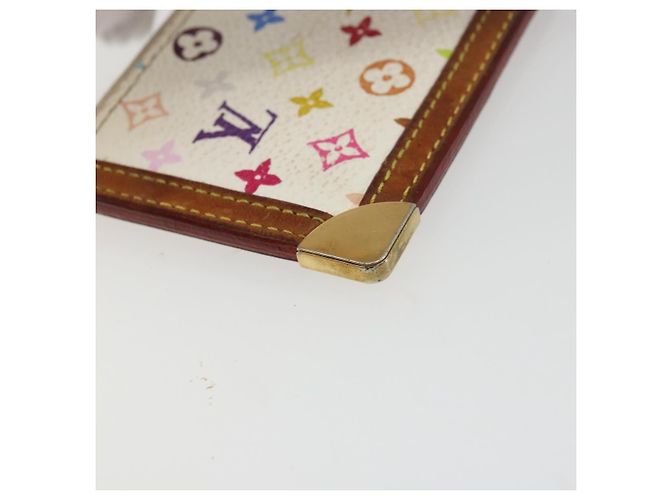 LOUIS VUITTON Monogram Multicolor Pochette Cles Weiß M92655 Auth 179112 - Ansicht 16
