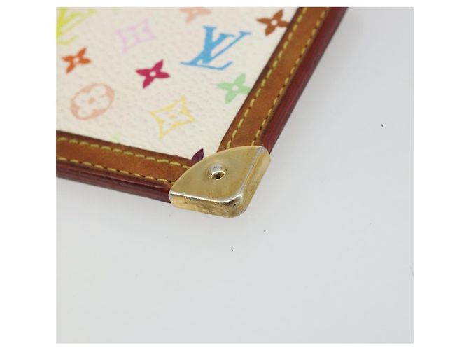 LOUIS VUITTON Monogram Multicolor Pochette Cles Weiß M92655 Auth 179112 - Ansicht 7