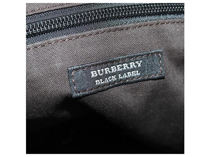 Borsa Tote BURBERRY in nylon 2way Marrone Auth 176648A - vue 11