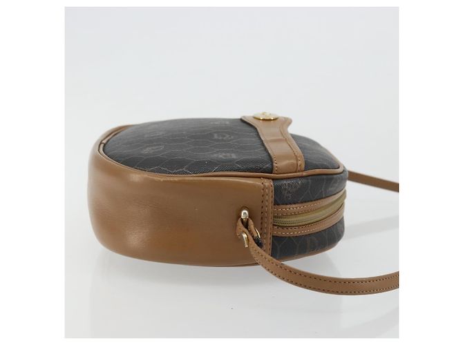 Borsa a Spalla Christian Dior Honeycomb Canvas PVC Nero Oro Auth BA12519 D'oro - vista 4