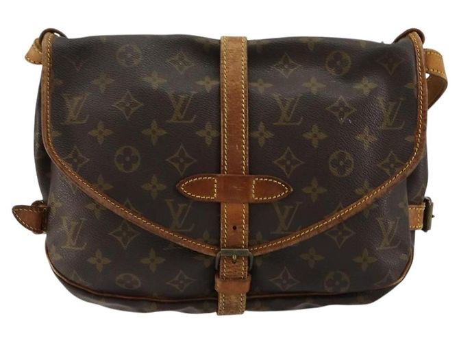 LOUIS VUITTON Borsa a Spalla Monogram Saumur 30 M42256 LV Auth ka4312 Monogramma - vista 13