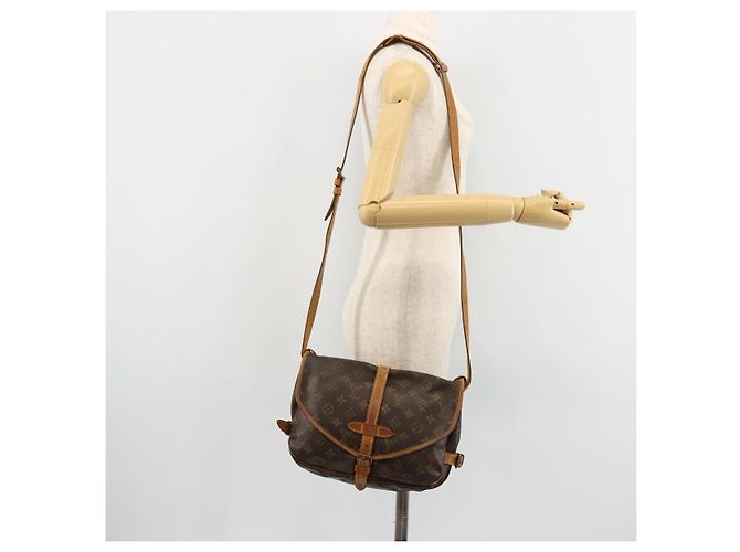 LOUIS VUITTON Borsa a Spalla Monogram Saumur 30 M42256 LV Auth ka4312 Monogramma - vista 35