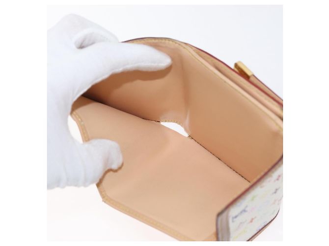 LOUIS VUITTON Portafoglio per Banconote e Carte di Credito Multicolor M92983 Auth hk3761 Bianco - vista 10