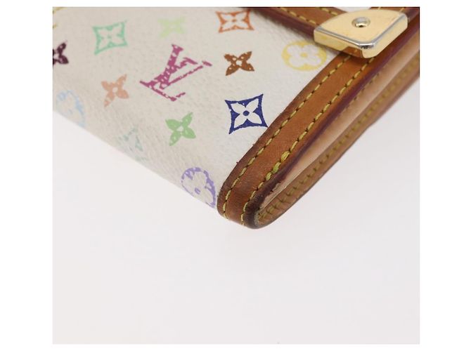 LOUIS VUITTON Portafoglio per Banconote e Carte di Credito Multicolor M92983 Auth hk3761 Bianco - vista 14