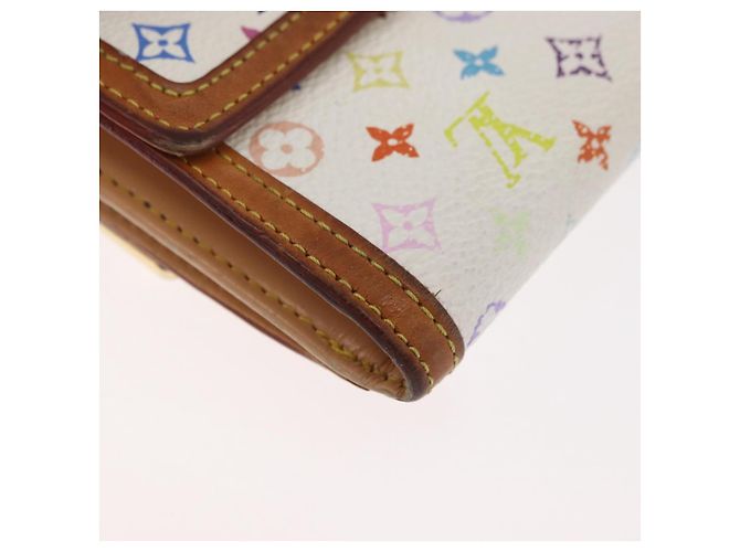 LOUIS VUITTON Portafoglio per Banconote e Carte di Credito Multicolor M92983 Auth hk3761 Bianco - vista 15